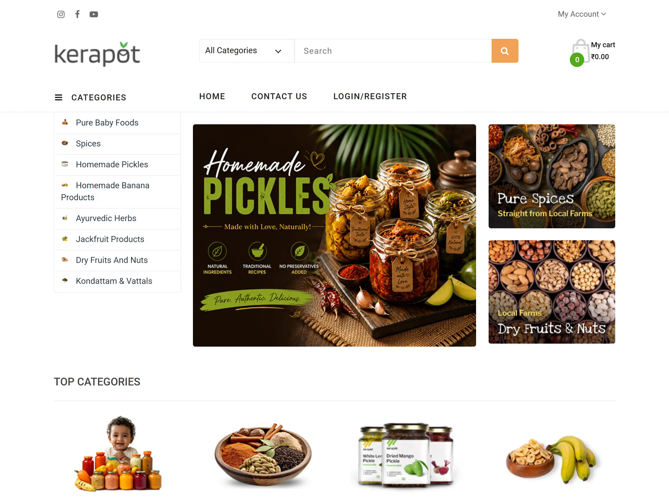 Kerapot — homepage design by UXStudio