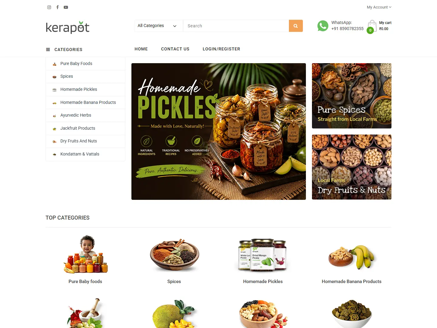Kerapot — website design by UXStudio